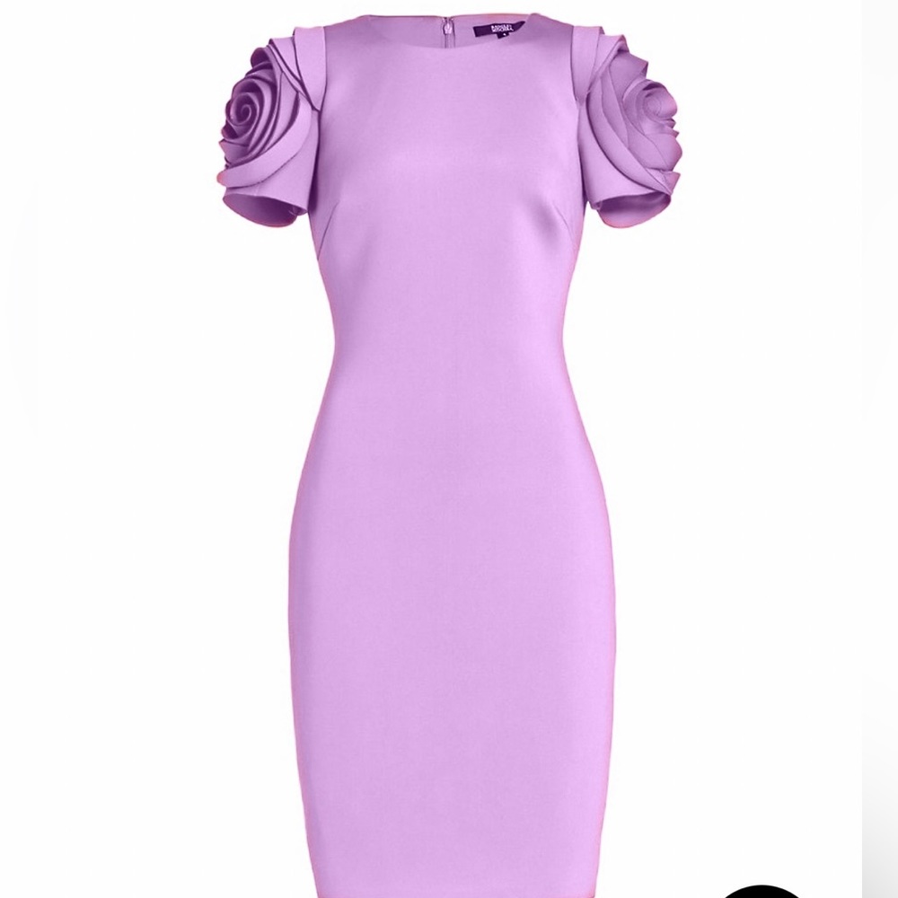 NWT Badgley Mischka Rosette Dress